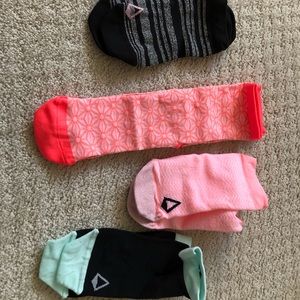 Ivivva Pink and Black Kids Socks Set